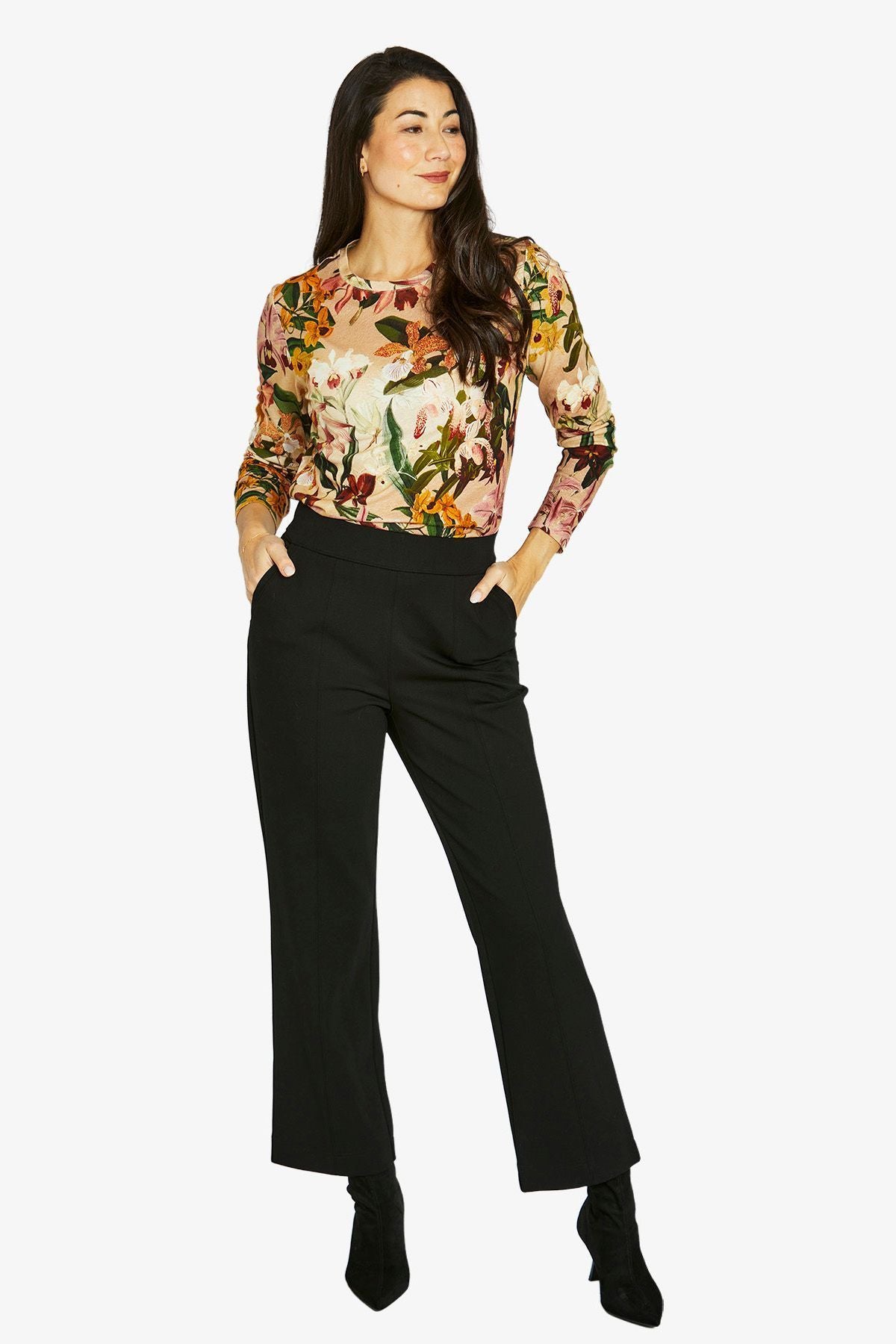 Womens Spiced Orchids Ls Tee Multicolor 60612032a