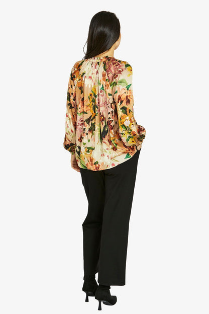 Womens Spiced Orchids Top Multicolor 606j3087a