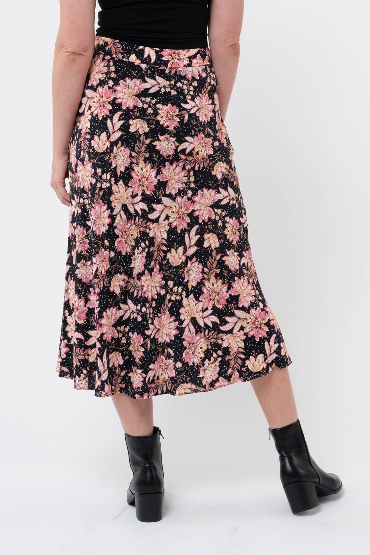 Spot Floral Skirt