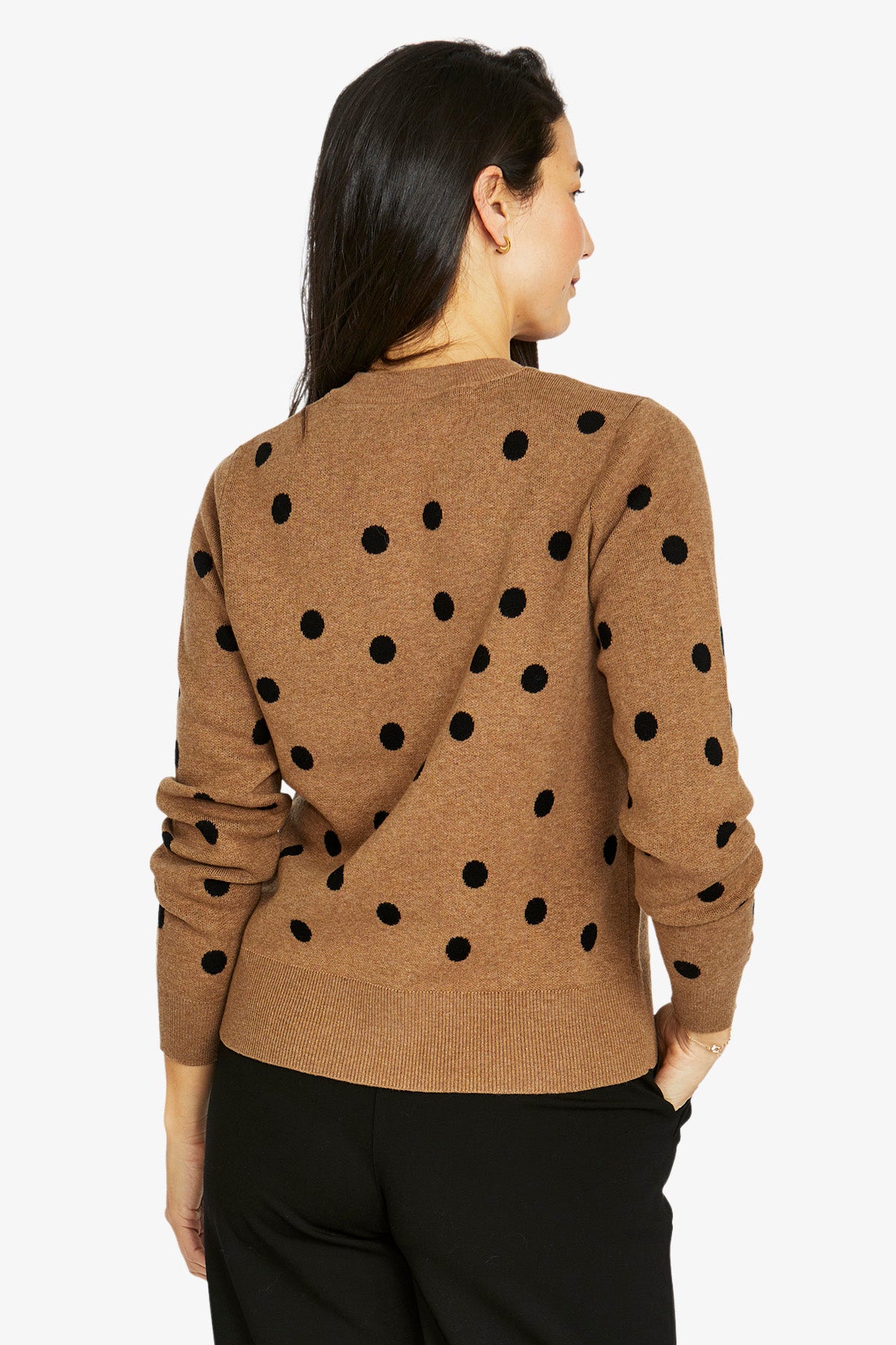 Womens Spotty Pullover Brown 60611035a
