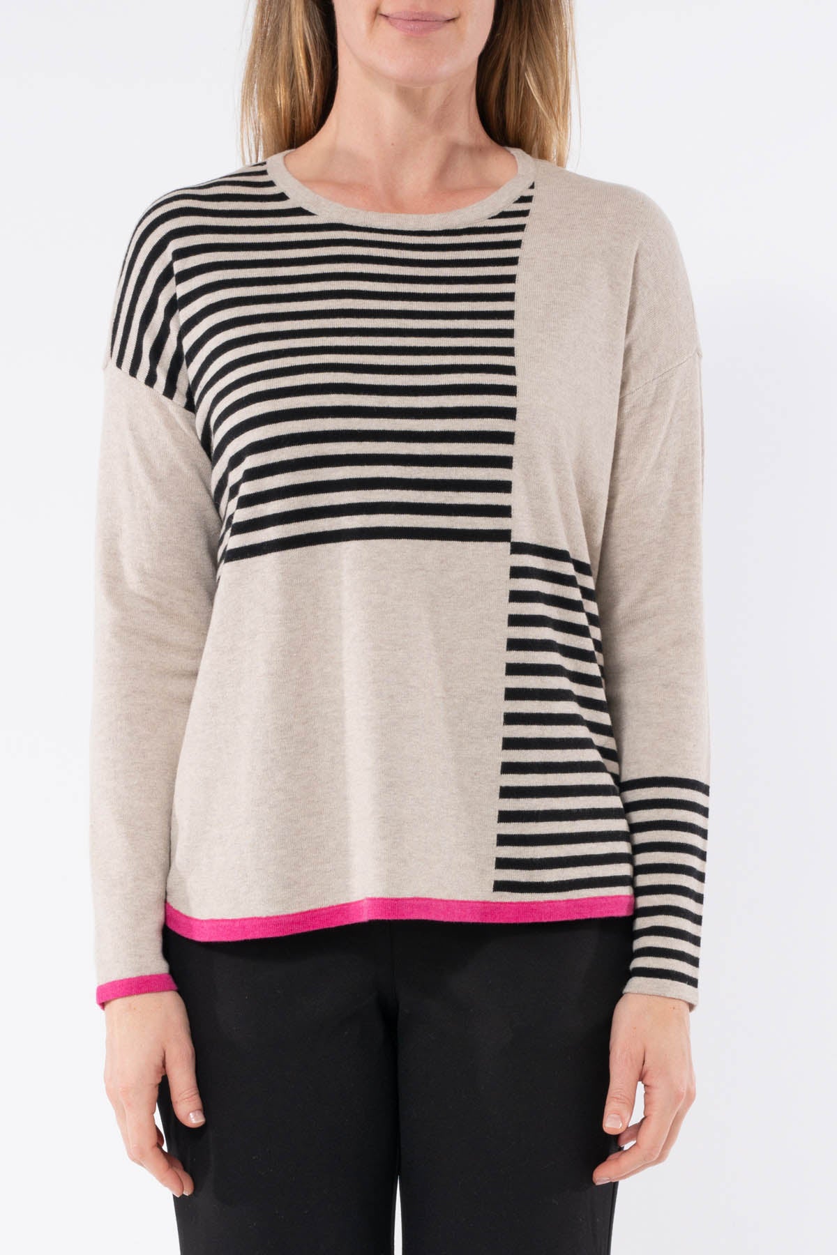 Women's Stripe Block Pullover