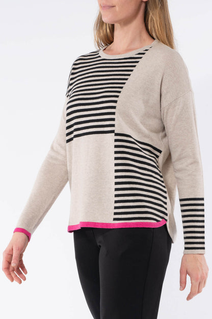 Women's Stripe Block Pullover