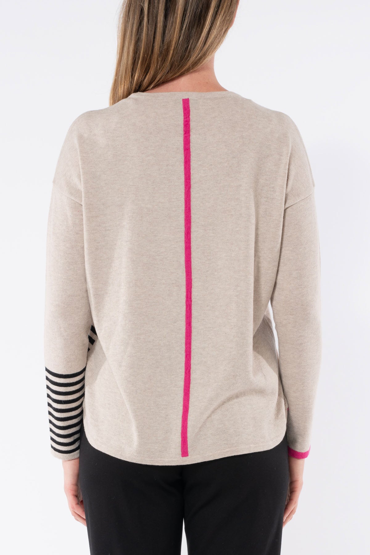 Women's Stripe Block Pullover