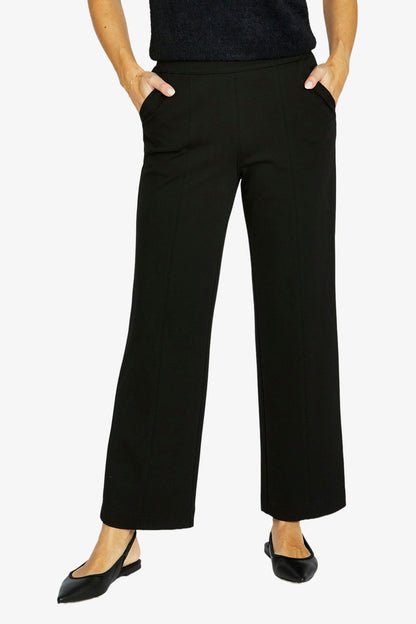Womens Straight Leg Ponte Pant Black 60617004a