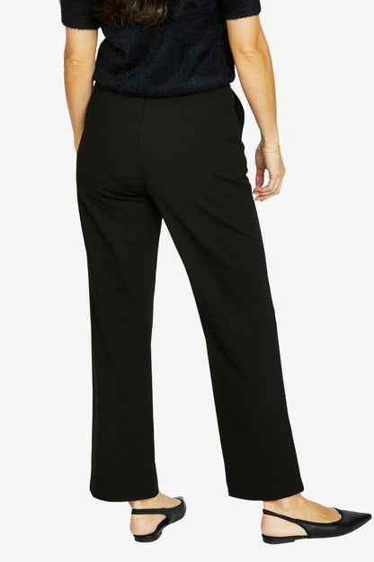 Womens Straight Leg Ponte Pant Black 60617004a