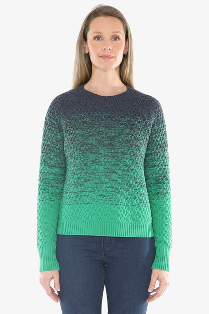 Textured Ombre Pullover in Multi