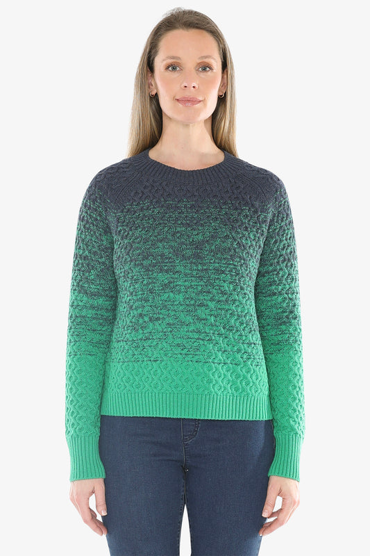 Textured Ombre Pullover in Multi