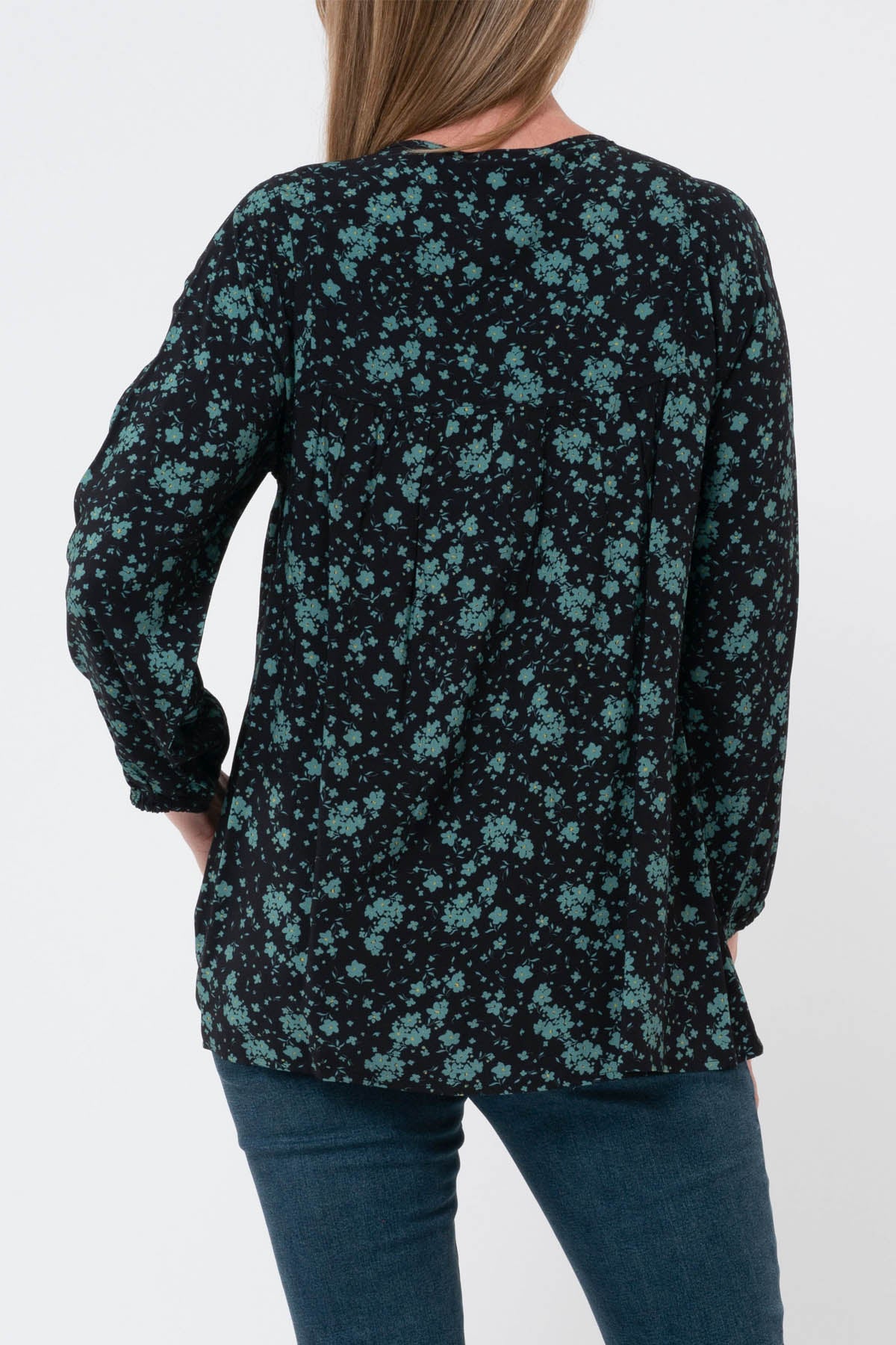 Tie Front Ditsy Floral Top
