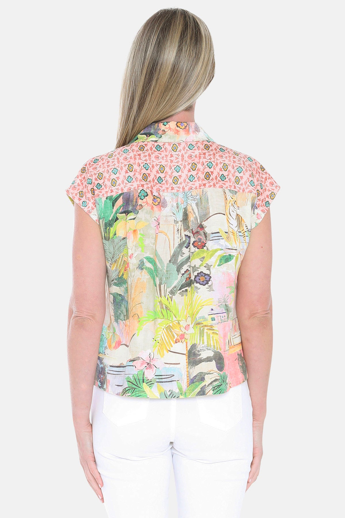 Womens Tiger Island Top Multicolor 596j3005a