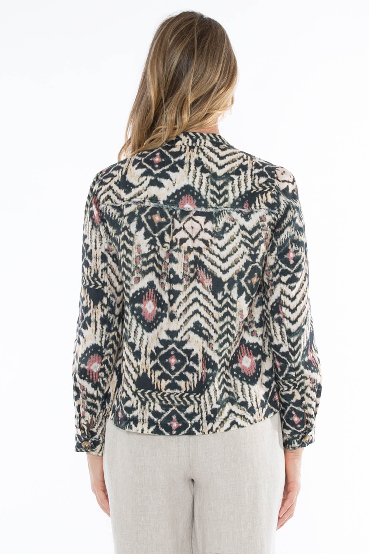 Women's Tribal Print Jacket in Multicolour