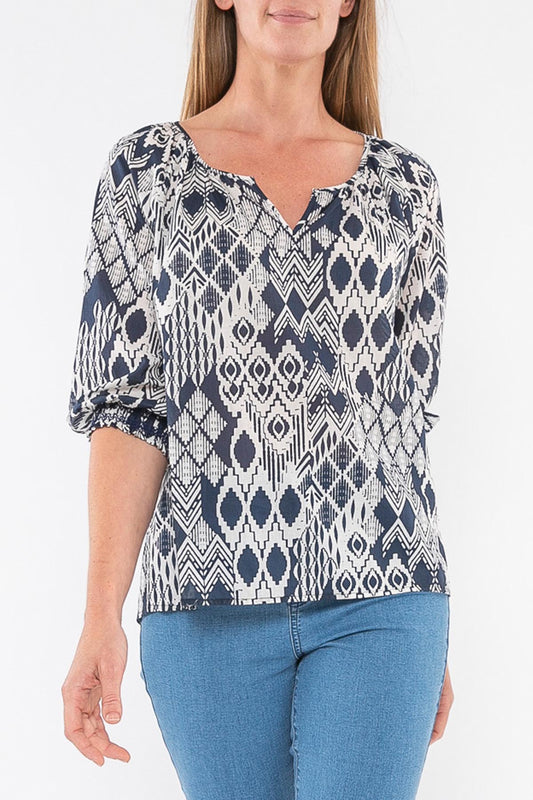 Tribal Print Top