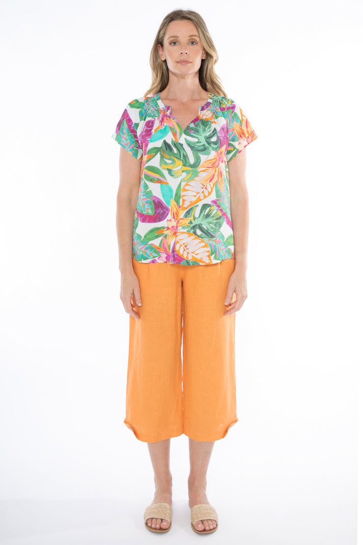 Tropicano Shirred Smock Dress main image 1