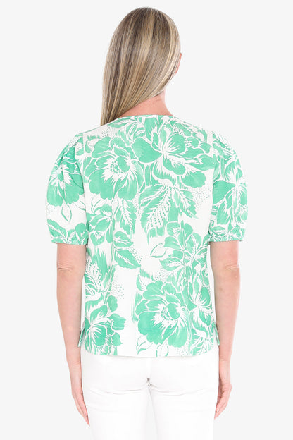 Womens Tuscan Rose Top Green 596j3176a