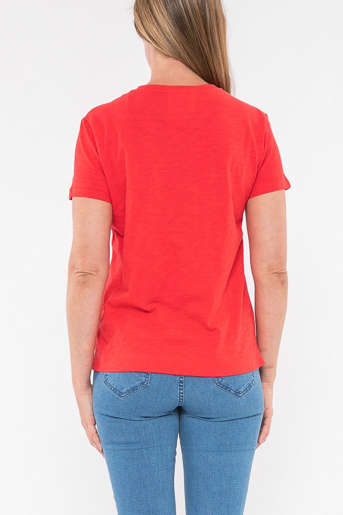 V-Neck Core Tee Tomato