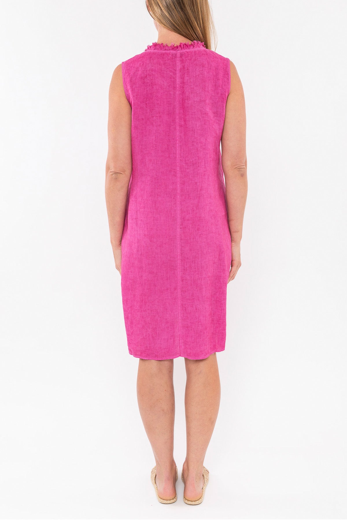 Ruffle V Neck Dress