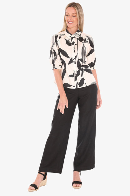 Womens Vine Print Shirt Multicolor 596j3091a