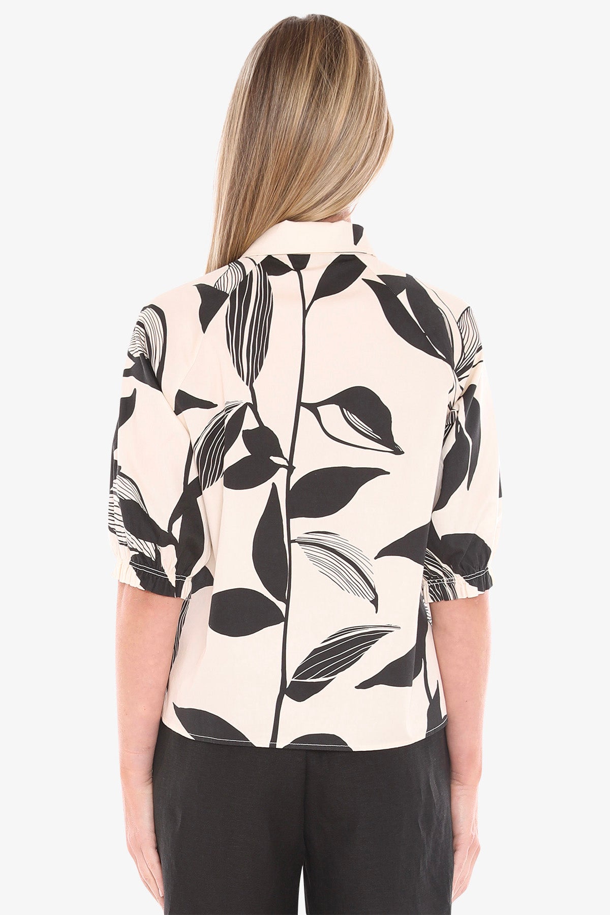 Womens Vine Print Shirt Multicolor 596j3091a
