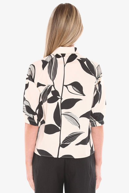 Womens Vine Print Shirt Multicolor 596j3091a