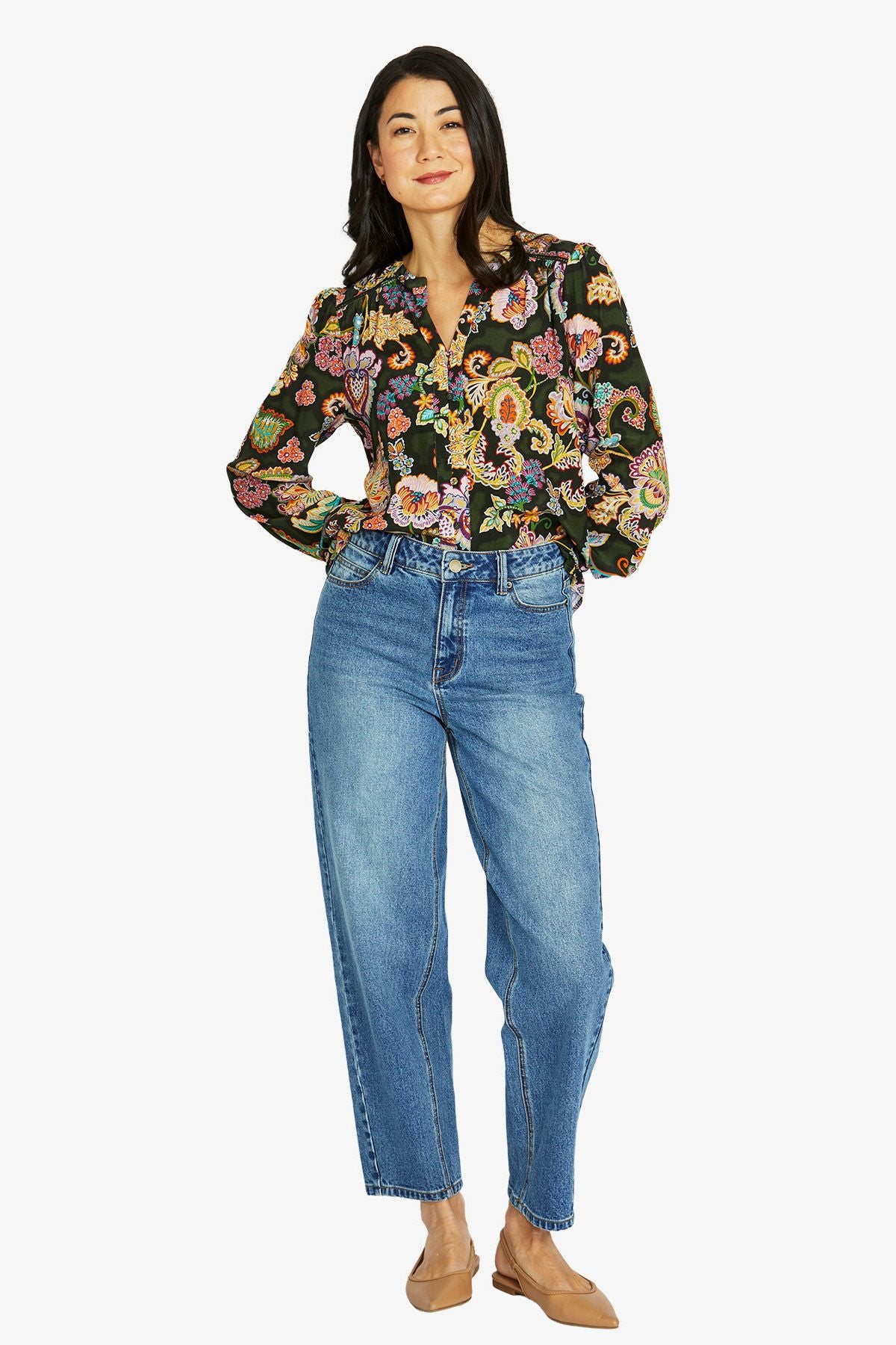 Womens Wild Chintz Top Multicolor 606j3084a