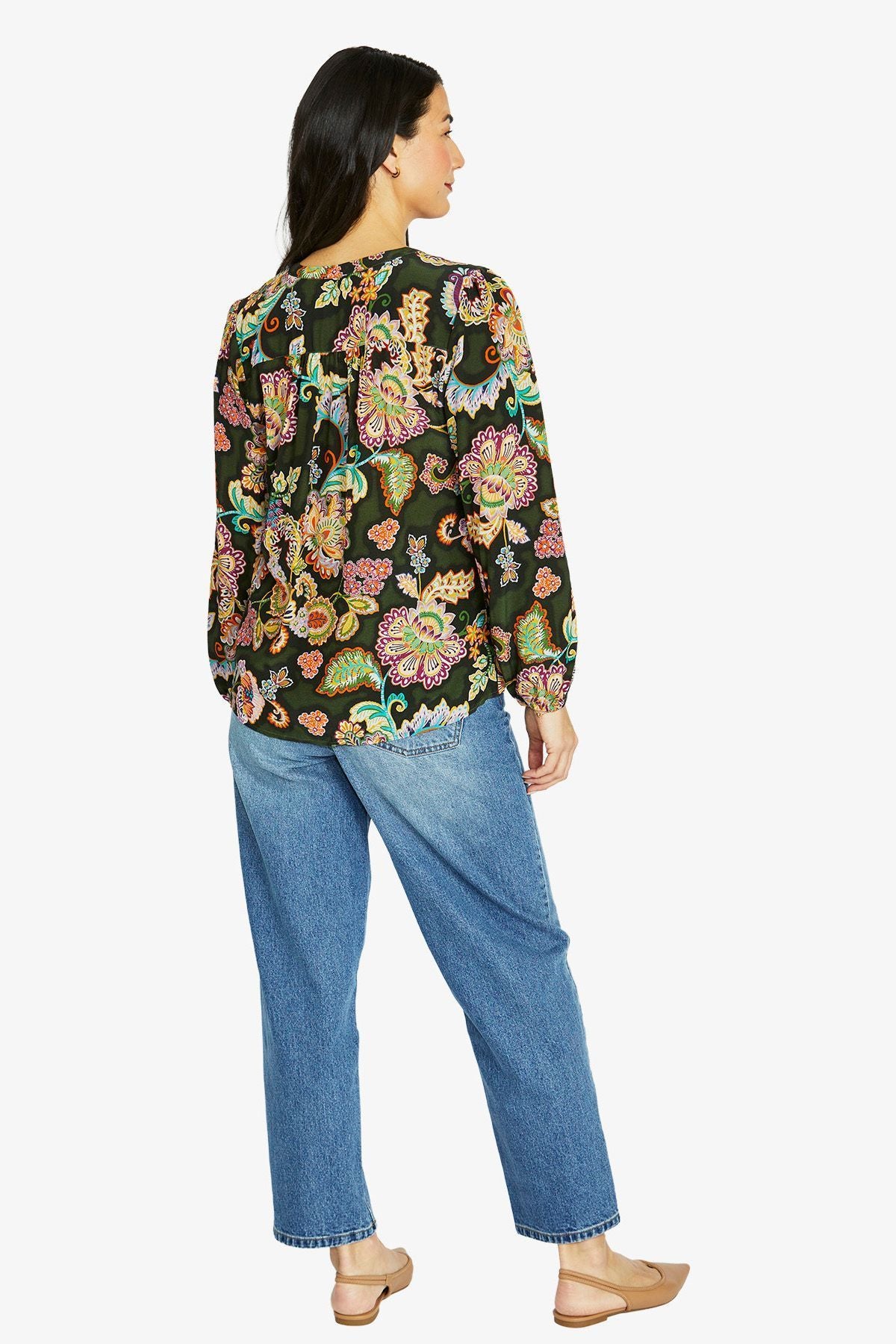 Womens Wild Chintz Top Multicolor 606j3084a