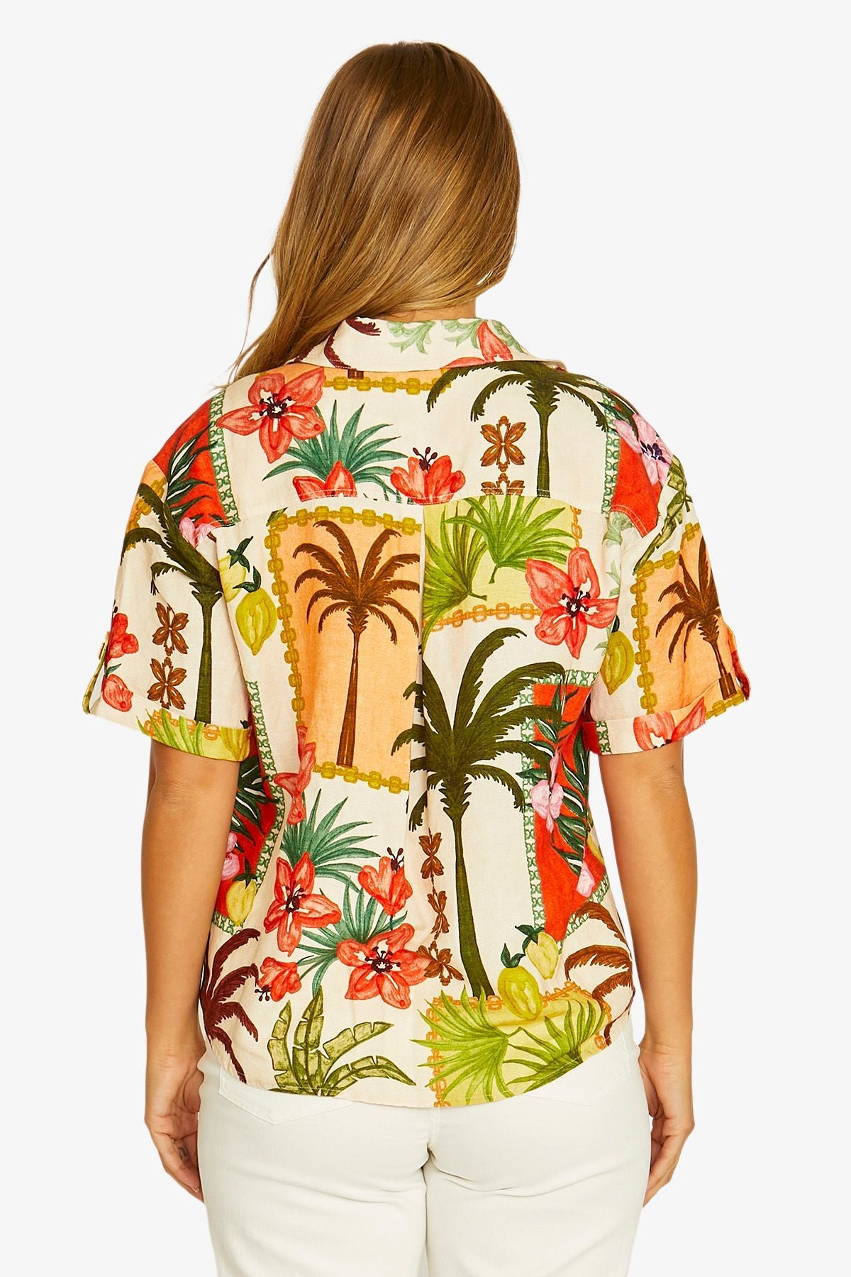 Womens Wild Paradise 2 Pkt Shirt Multicolor 616j3165a