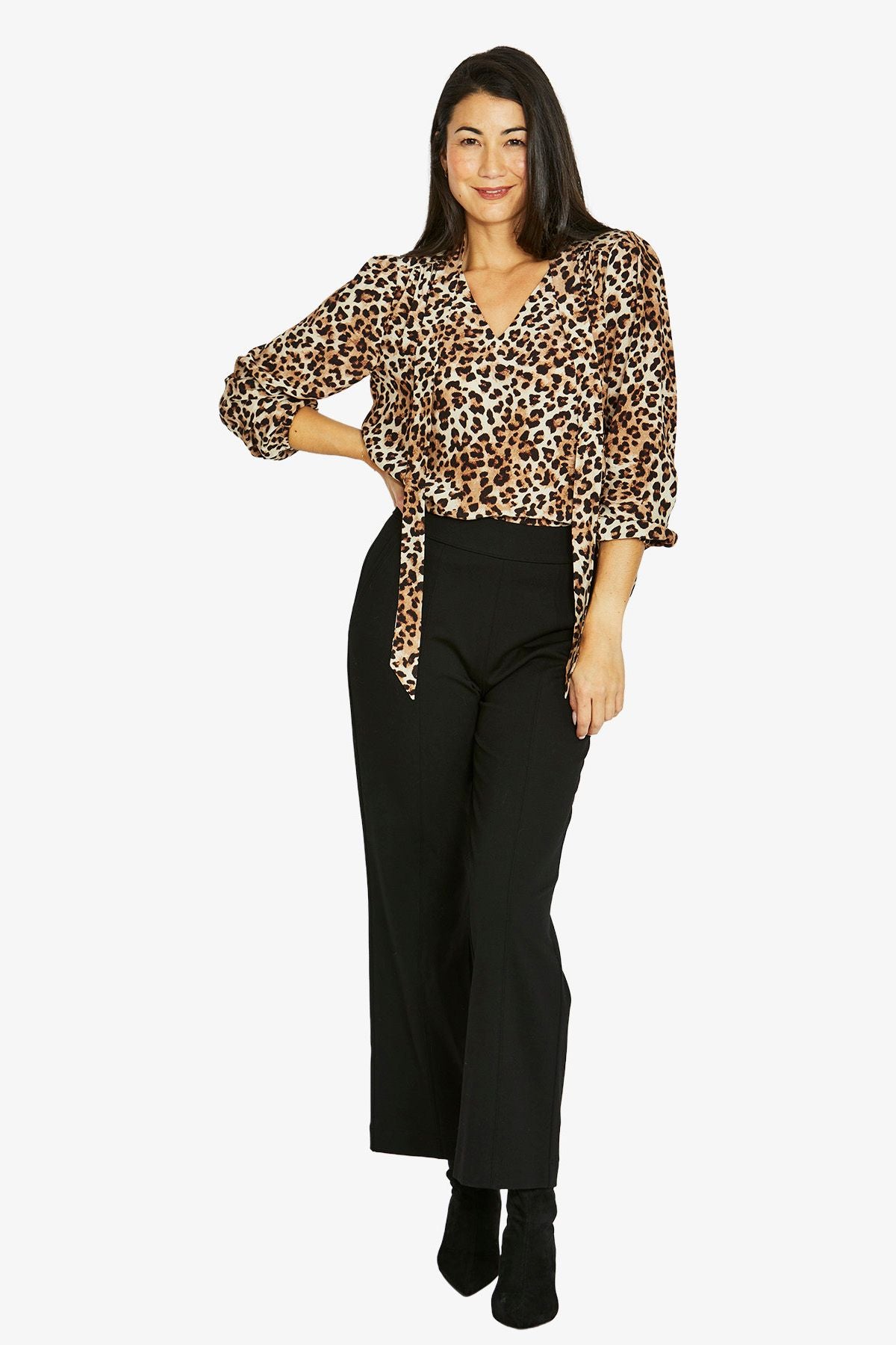 Womens Wild Safari Top Animal 606j3069a