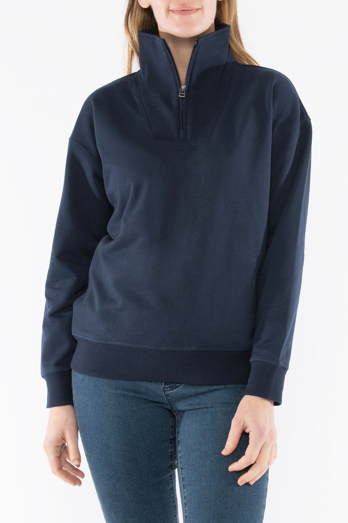 Women's Zip Neck Sweat
