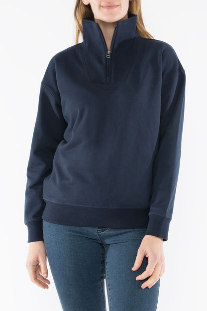 Women's Zip Neck Sweat