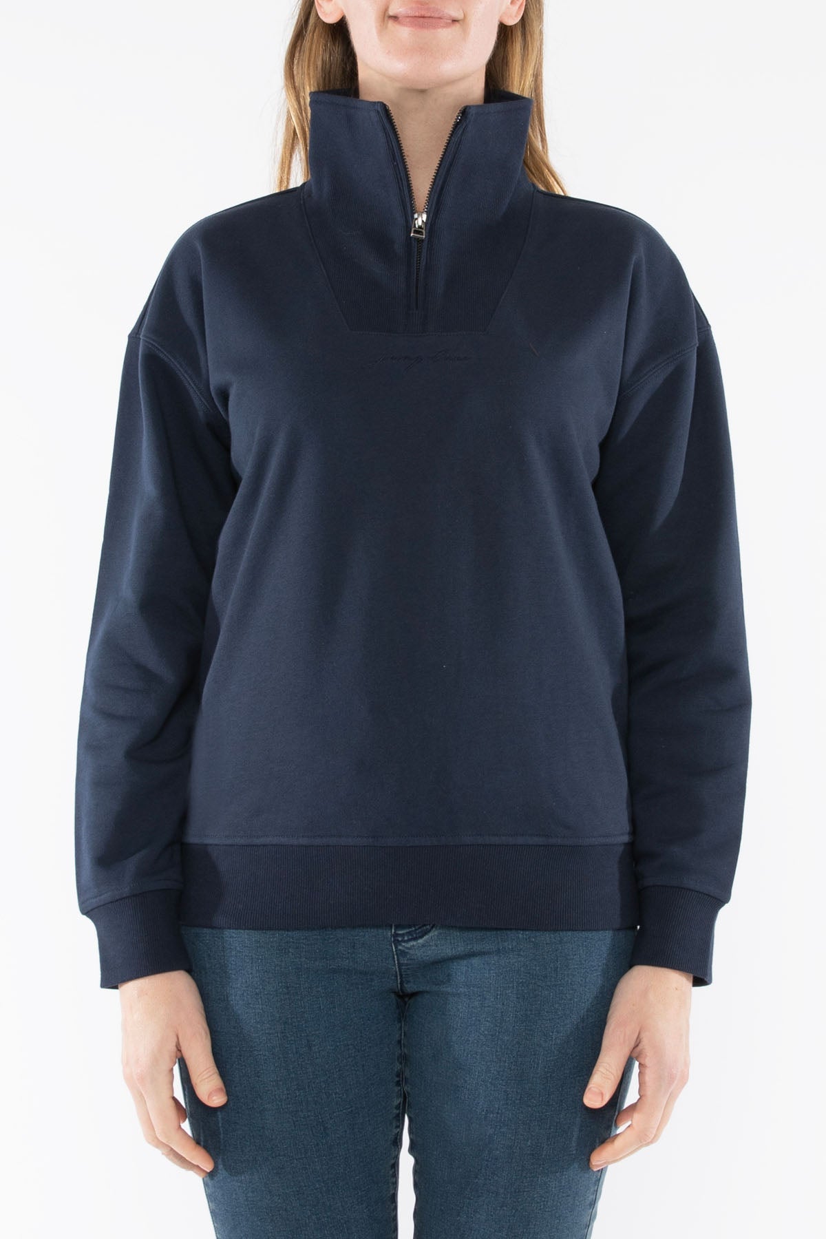 Women's Zip Neck Sweat