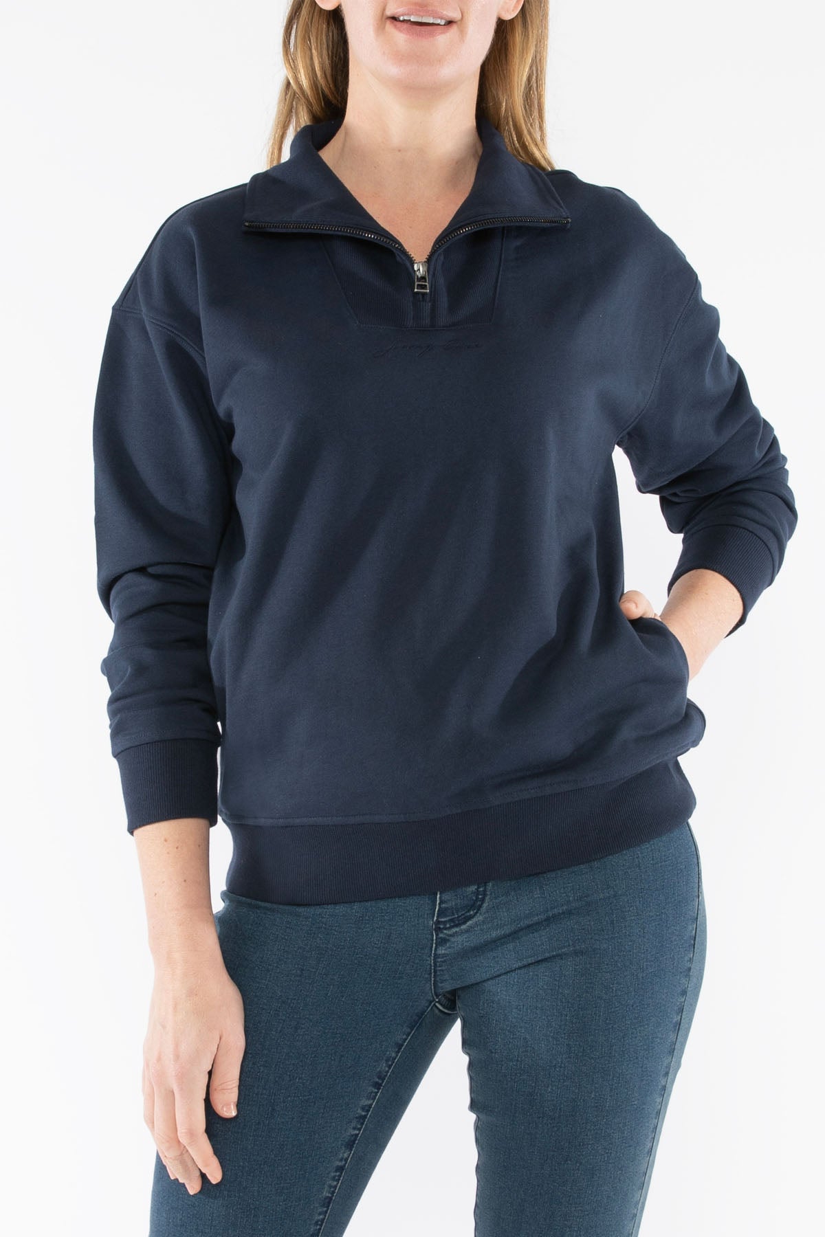 Women's Zip Neck Sweat