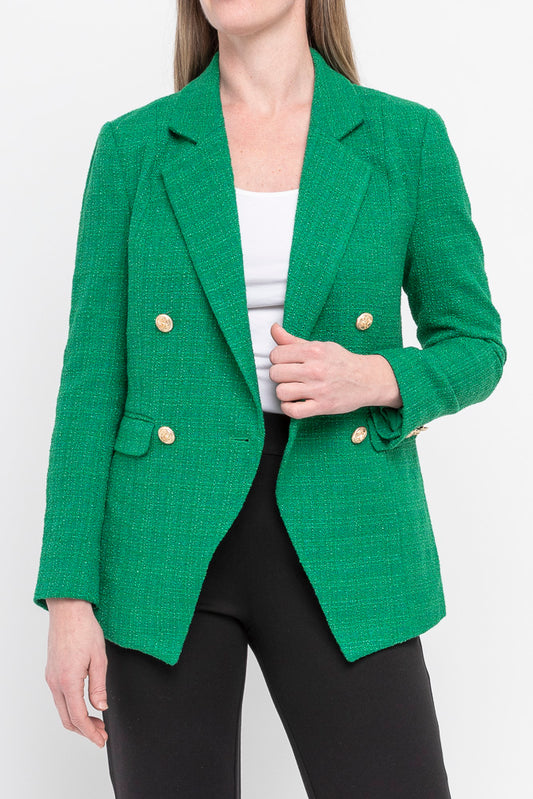 Boucle Blazer Evergreen