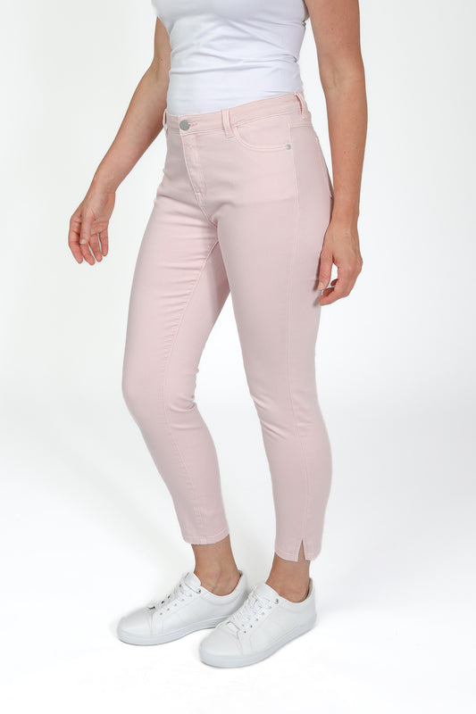 Split Hem Jean Dusty Pink