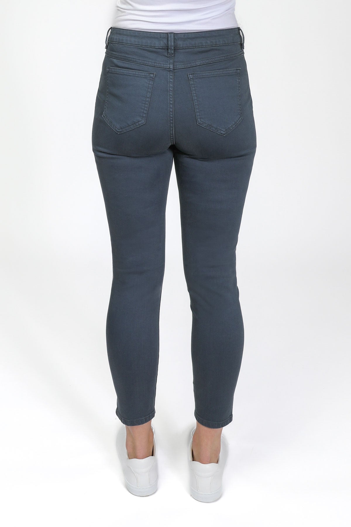 Split Hem Jean Slate