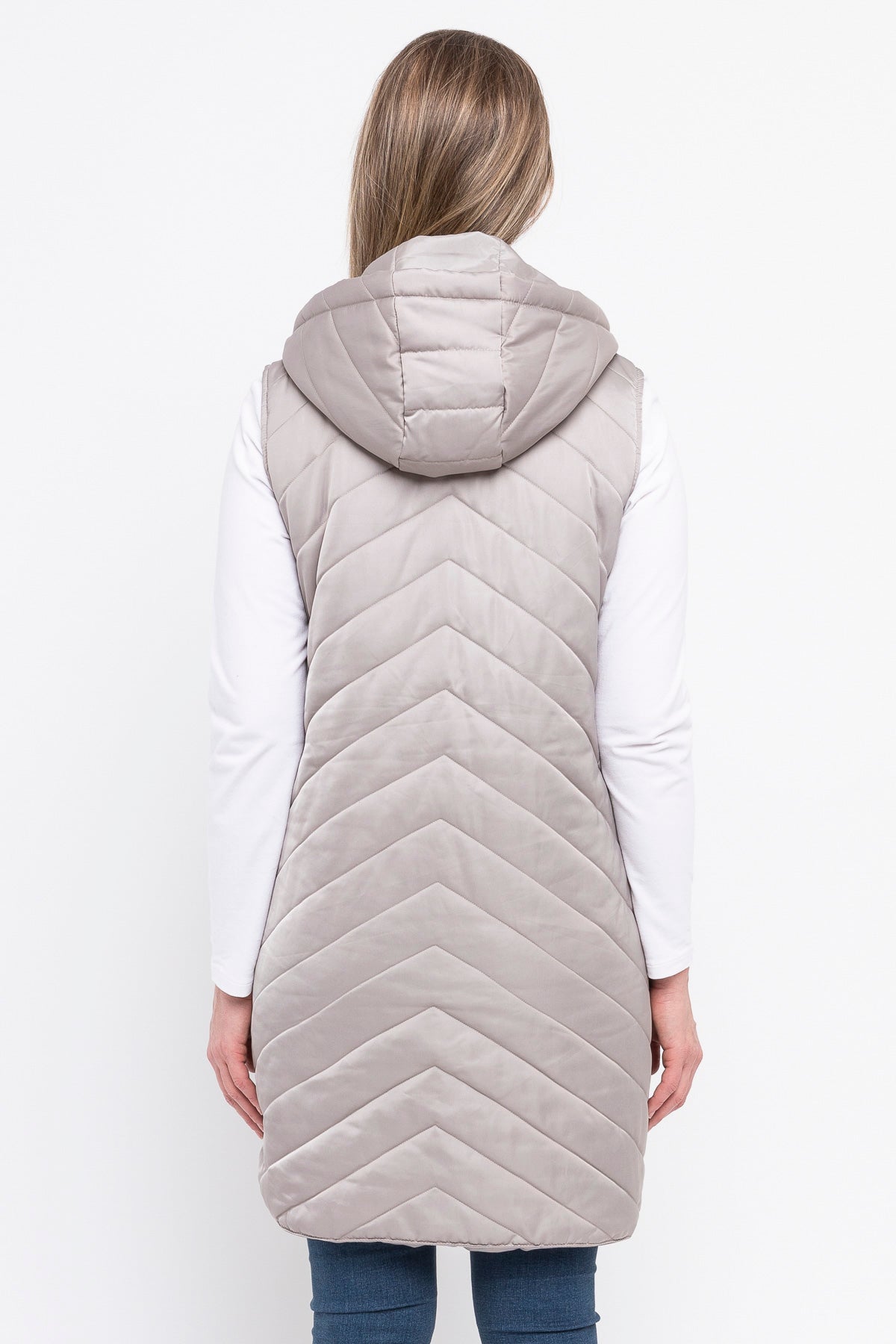 Quilted Sleeveless Puffer Concrete