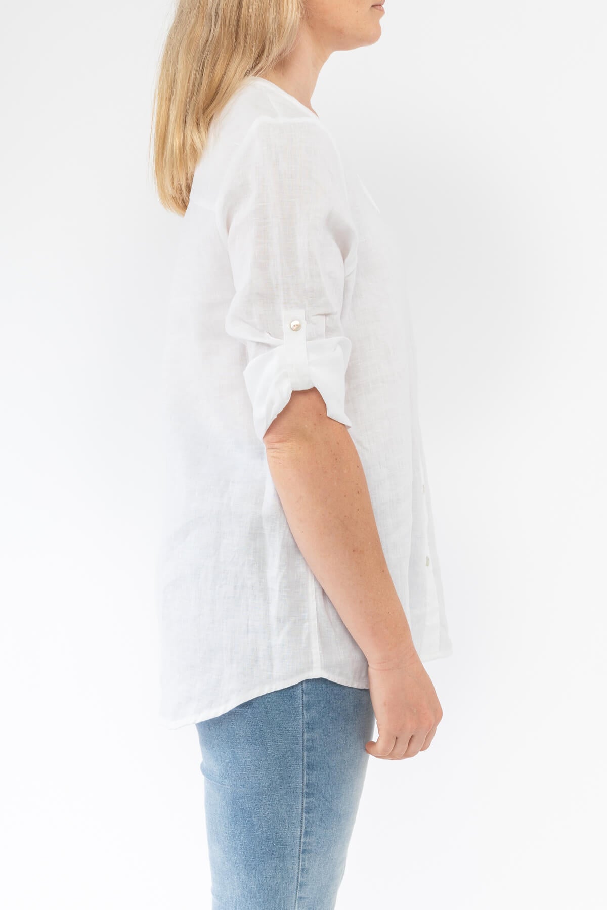 Sequin Pocket Shirt White