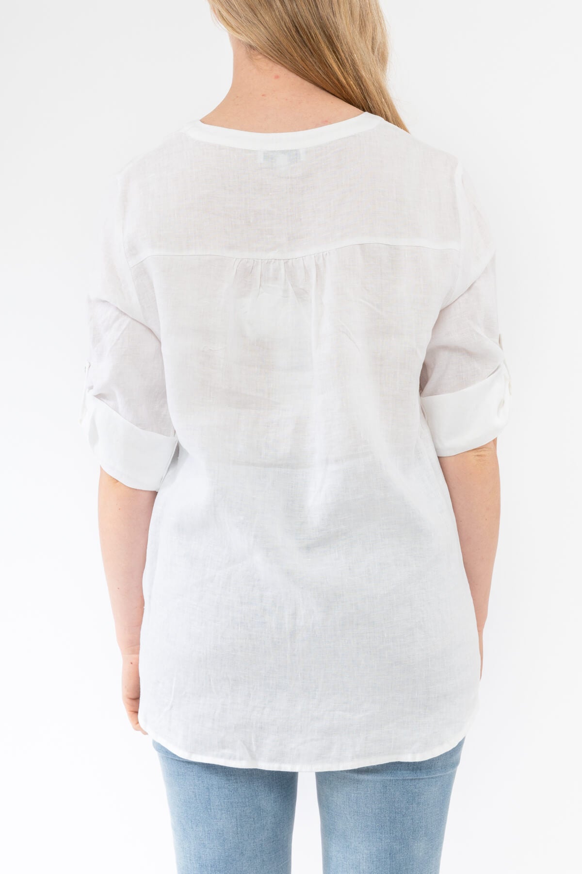 Sequin Pocket Shirt White