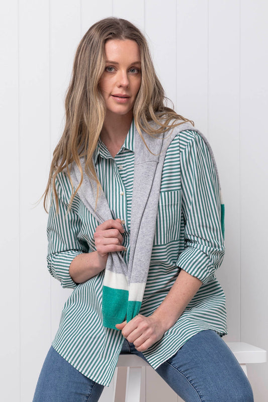 Stripe Shirt Evergreen