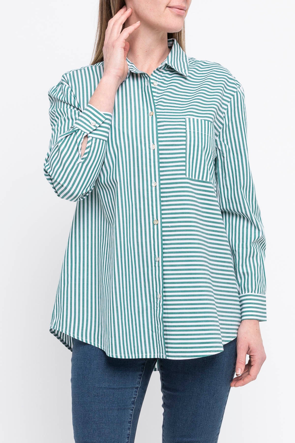 Stripe Shirt Evergreen