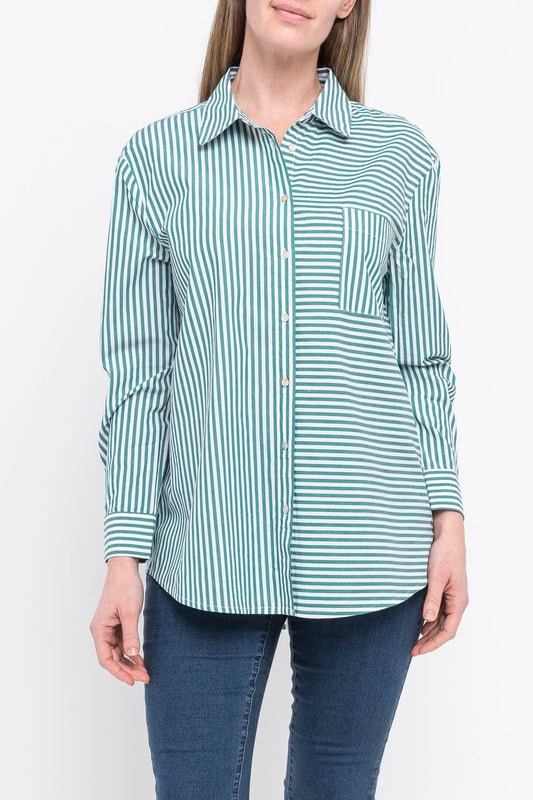 Stripe Shirt Evergreen