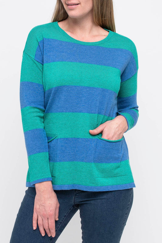 Wide Stripe Pullover